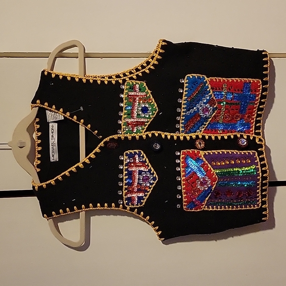 Michael Simon Jackets & Blazers - Michael Simon Sequined Vest